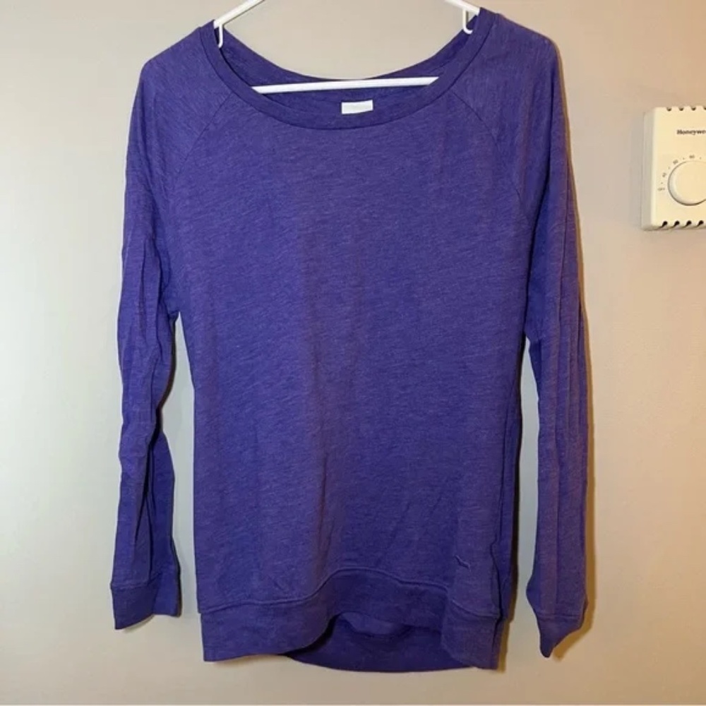 Vintage Victoria's Secret Purple Off The Shoulder Long Sleeve Top